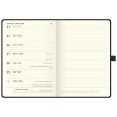 Buchkalender Kompagnon Mod. 799 66 2026 | A5, Kunststoff, schwarz
