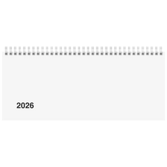 Querterminbuch Mod. 870 2026 | 285×120 mm, Karton, weiß