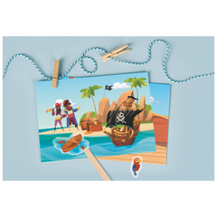 Rubbelsticker Karten-Set „Pirat“ | 160×120 mm, bunt