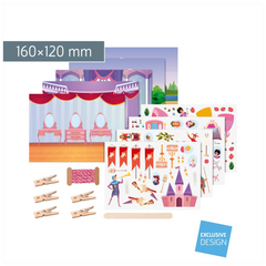 Rubbelsticker Karten-Set „Prinzessin“ | 160×120 mm, bunt