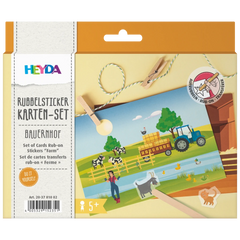 Rubbelsticker Karten-Set „Bauernhof“ | 160×120 mm, bunt