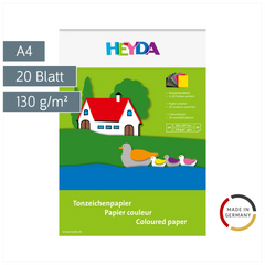 Tonpapier-Block | A4, 20 Blatt