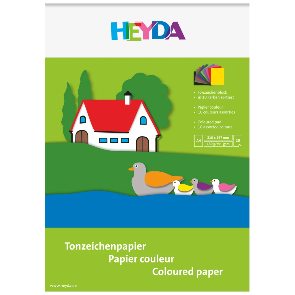 Tonpapier-Block | A4, 20 Blatt