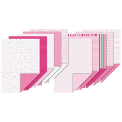 Motivkarton-Block | A4, 20 Blatt, pink