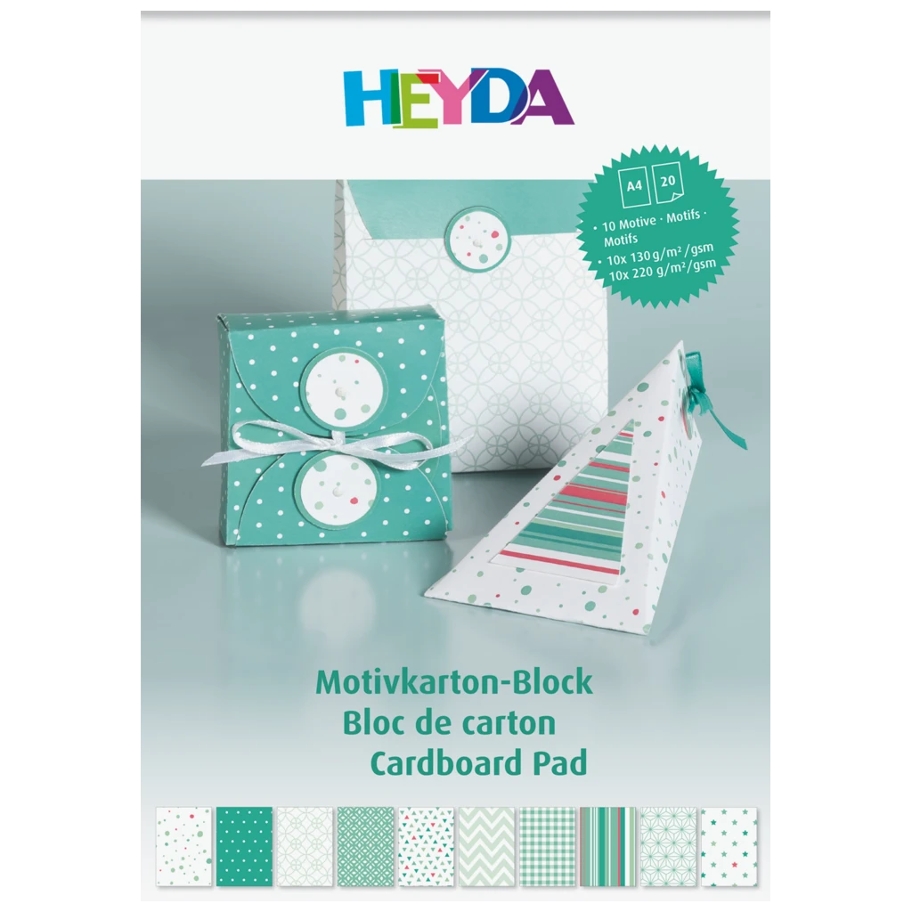 Motivkarton-Block | A4, 20 Blatt, mint