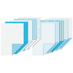 Motivkarton-Block | A4, 20 Blatt, blau