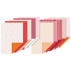 Motivkarton-Block | A4, 20 Blatt, rot