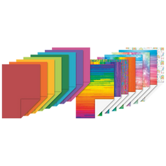 Motivkarton-Block „Regenbogen“ | A4, 16 Blatt, bunt/regenbogen
