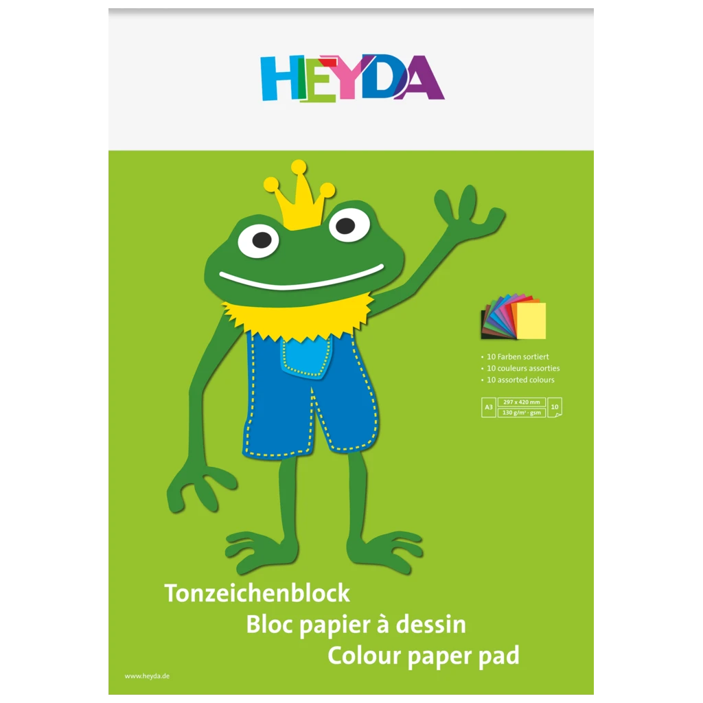 Tonpapier-Block | A3, 10 Blatt