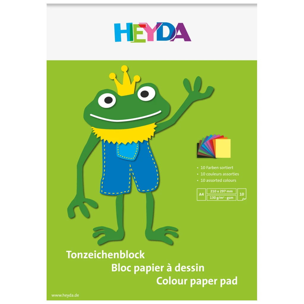 Tonpapier-Block | A4, 10 Blatt