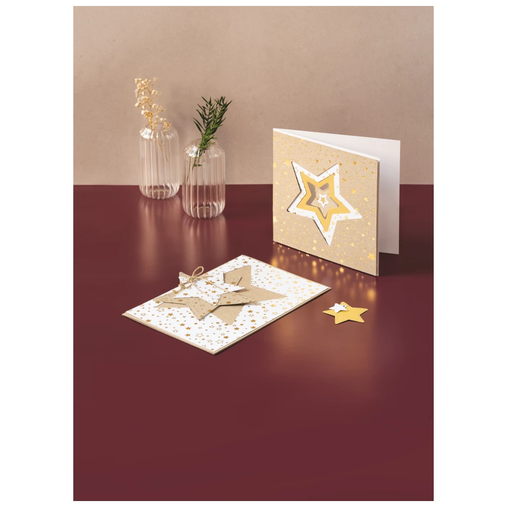Karton-Block „Sterne“ | A4, 12 Blatt