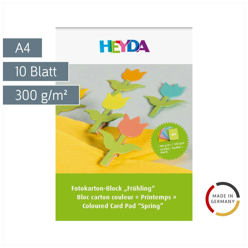 Fotokarton-Block „Frühling“ | A4, 10 Blatt