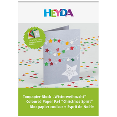 Tonpapier-Block „Winterweihnacht“ | A4, 10 Blatt