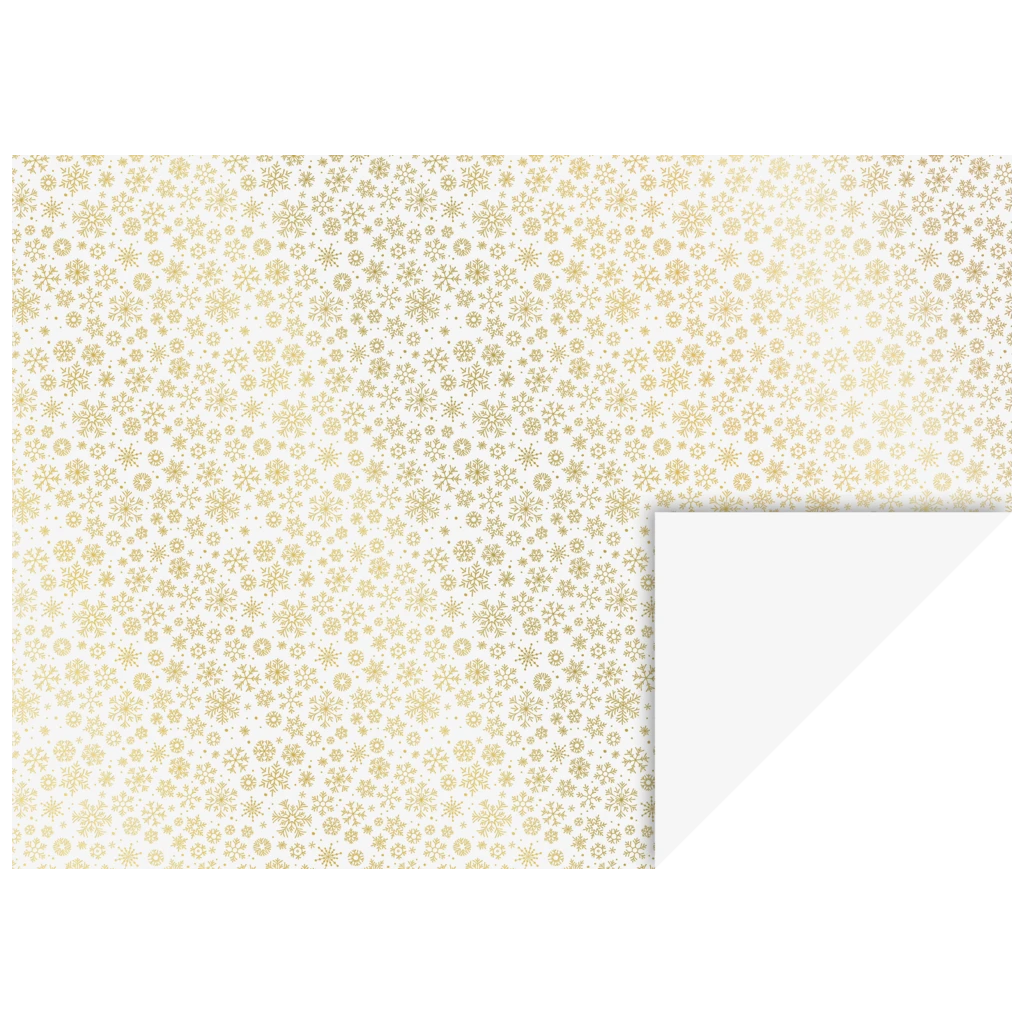 Motivkarton „Kristalle“ | 50×70 cm, 240 g/m², weiß/gold glänzend