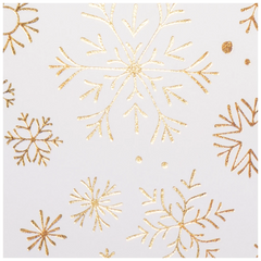 Motivkarton „Kristalle“ | 50×70 cm, 240 g/m², weiß/gold glänzend