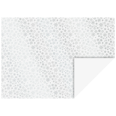 Motivkarton „Kristalle“ | 50×70 cm, 240 g/m², weiß/silber glänzend