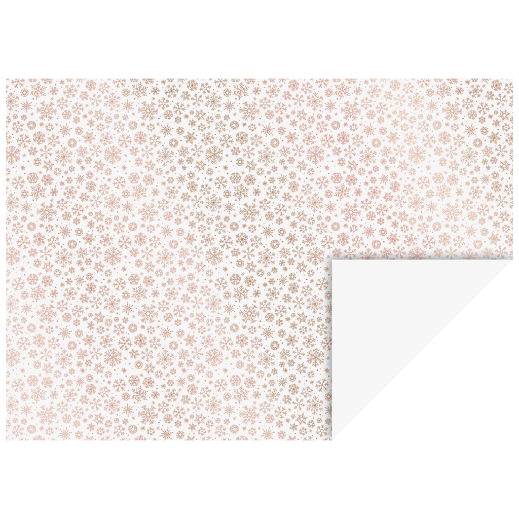 Motivkarton „Kristalle“ | 50×70 cm, 240 g/m², weiß/roségold glänzend