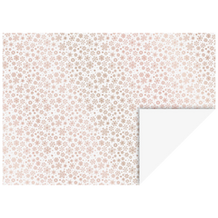 Motivkarton „Kristalle“ | 50×70 cm, 240 g/m², weiß/roségold glänzend