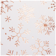 Motivkarton „Kristalle“ | 50×70 cm, 240 g/m², weiß/roségold glänzend