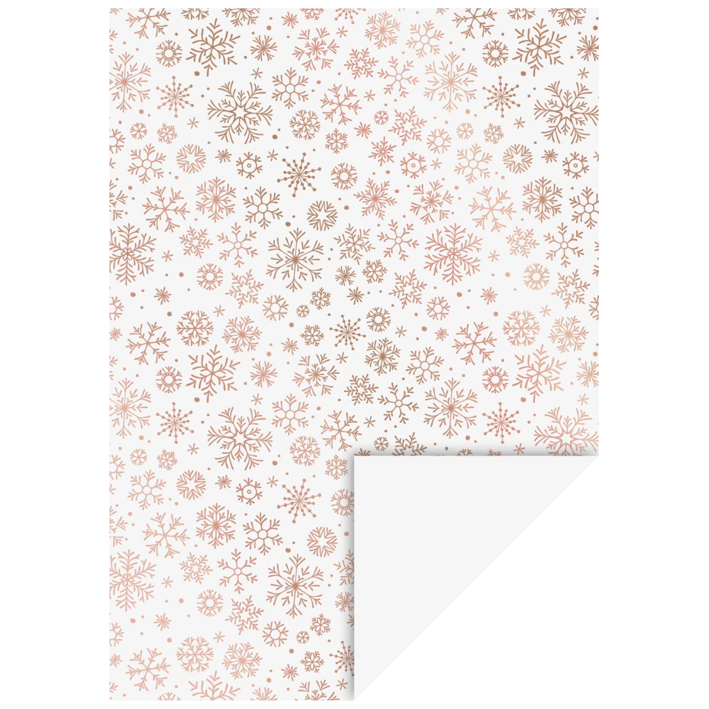 Motivkarton „Kristalle“ | A4, 240 g/m², weiß/roségold glänzend