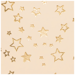 Motivkarton „Sterne“ | A4, 240 g/m², creme/gold glänzend