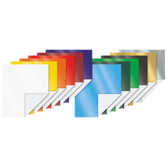 Glanzpapier-Heft (Buntpapier) | 22×25 cm, 12 Blatt, 80 g/m²