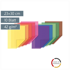 Transparentpapier „Drachenpapier“ Heft | 23×30 cm, 10 Blatt, 42 g/m²