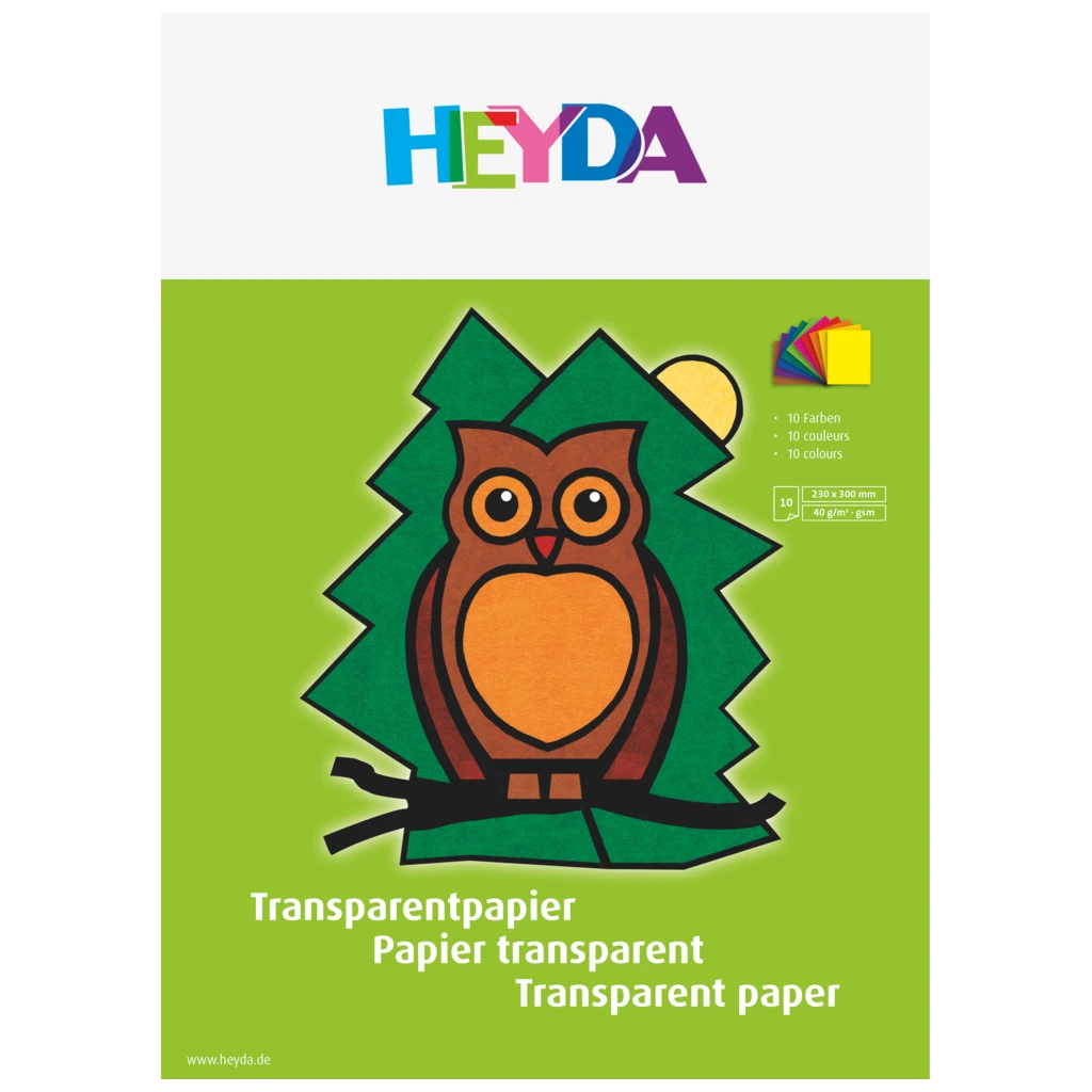 Transparentpapier „Drachenpapier“ Heft | 23×30 cm, 10 Blatt, 42 g/m²