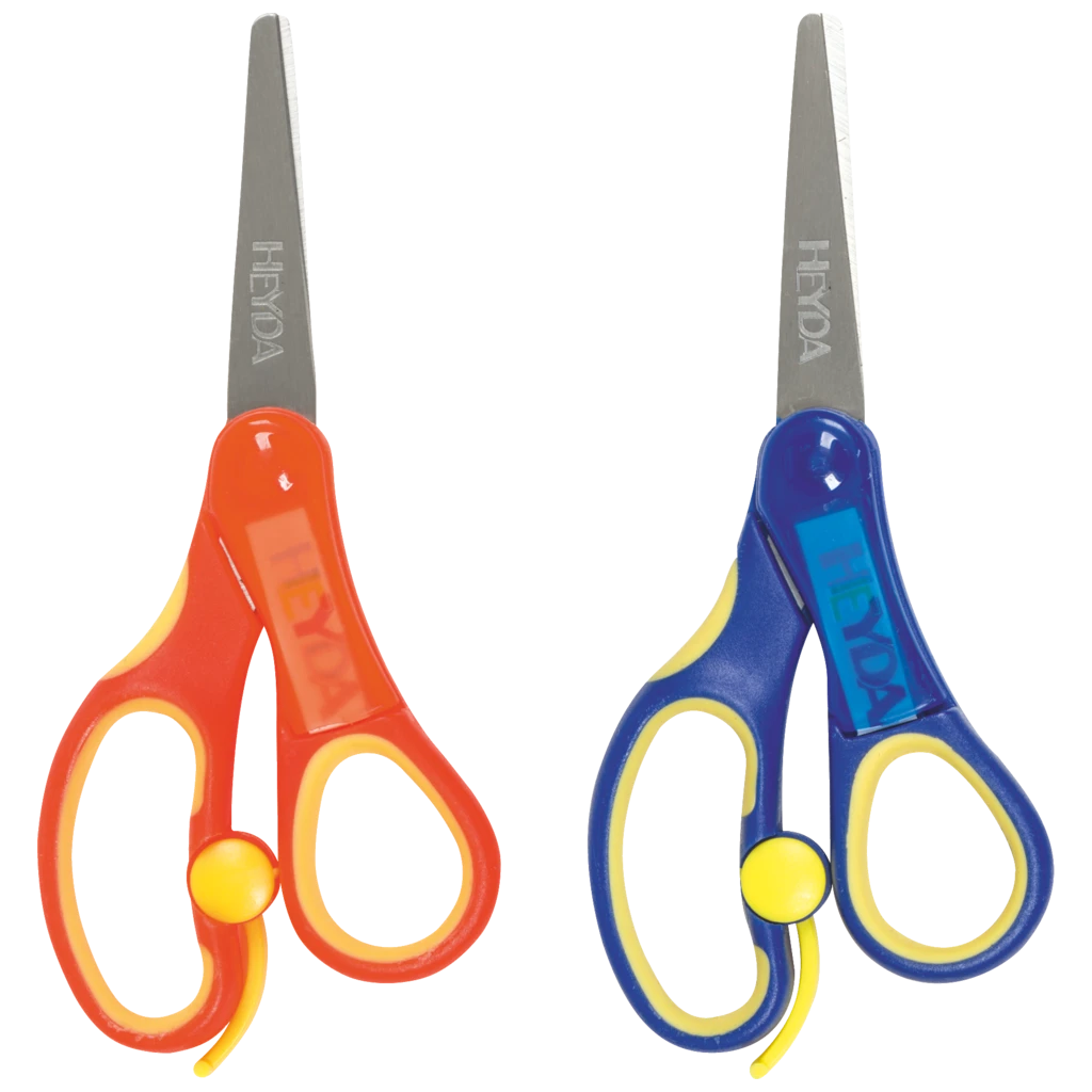 Kinderschere Soft-Touch | abgerundet, 135 mm, sortiert, blau, orange