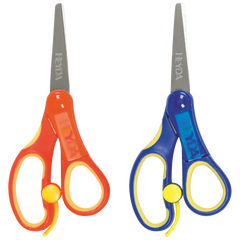 Kinderschere Soft-Touch | abgerundet, 135 mm, sortiert, blau, orange