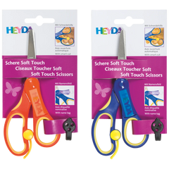 Kinderschere Soft-Touch | abgerundet, 135 mm, sortiert, blau, orange