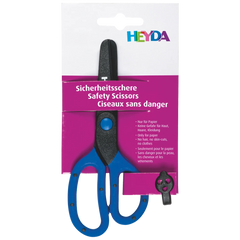 Sicherheitsschere | abgerundet, 130 mm, blau