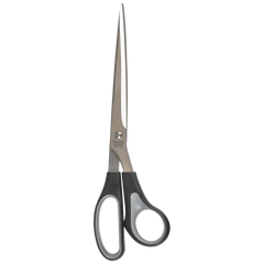 Papierschere Soft-Touch | spitz, 250 mm, schwarz/grau