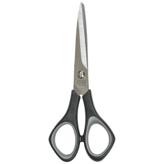 Bastelschere Soft-Touch | spitz, 140 mm, schwarz/grau