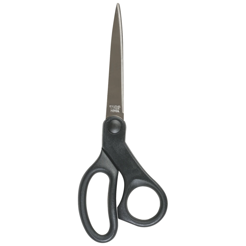 Universalschere Soft-Touch | spitz, 200 mm, schwarz