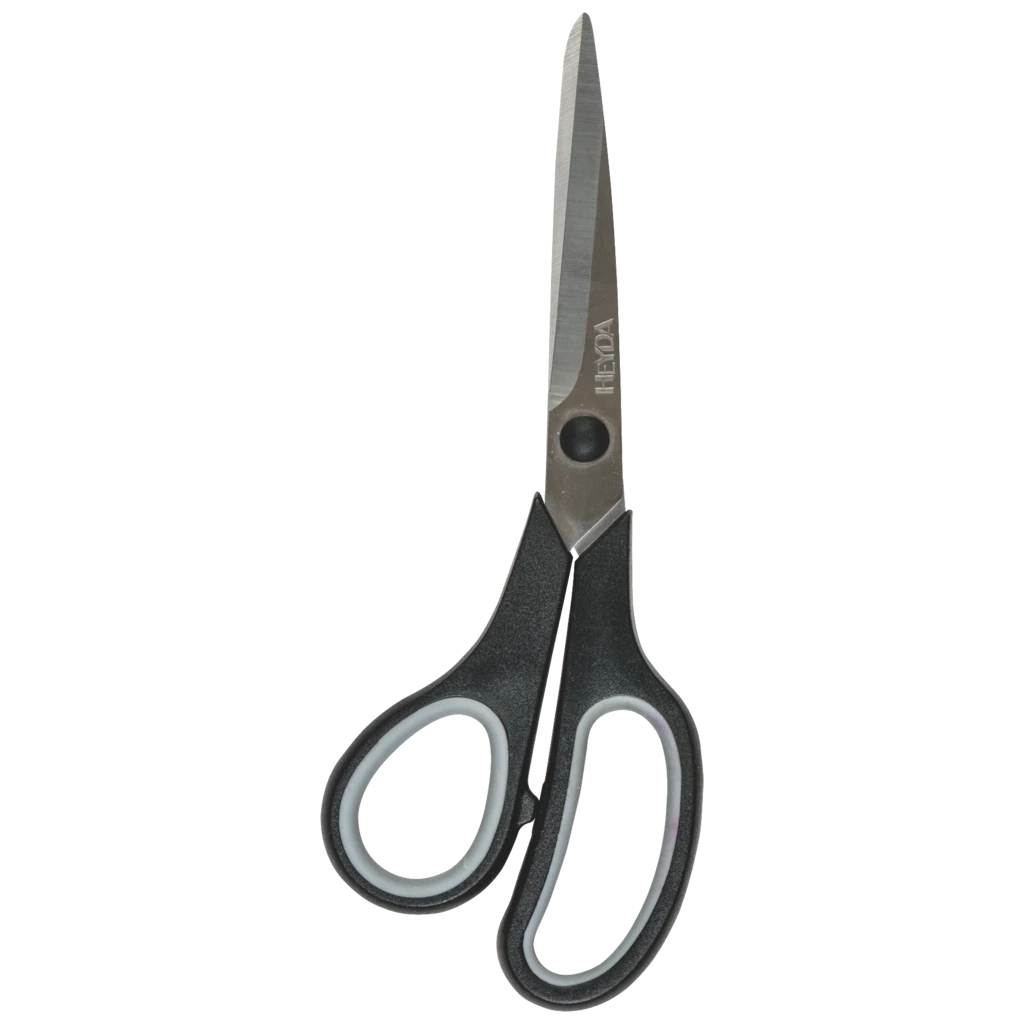 Universalschere Soft-Touch Linkshänder | spitz, 210 mm, schwarz/grau