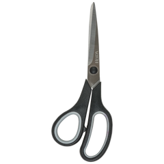 Universalschere Soft-Touch Linkshänder | spitz, 210 mm, schwarz/grau