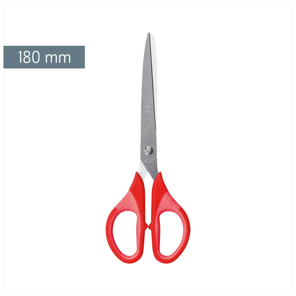 Büroschere Soft-Touch Colour Code | spitz, 180 mm, red