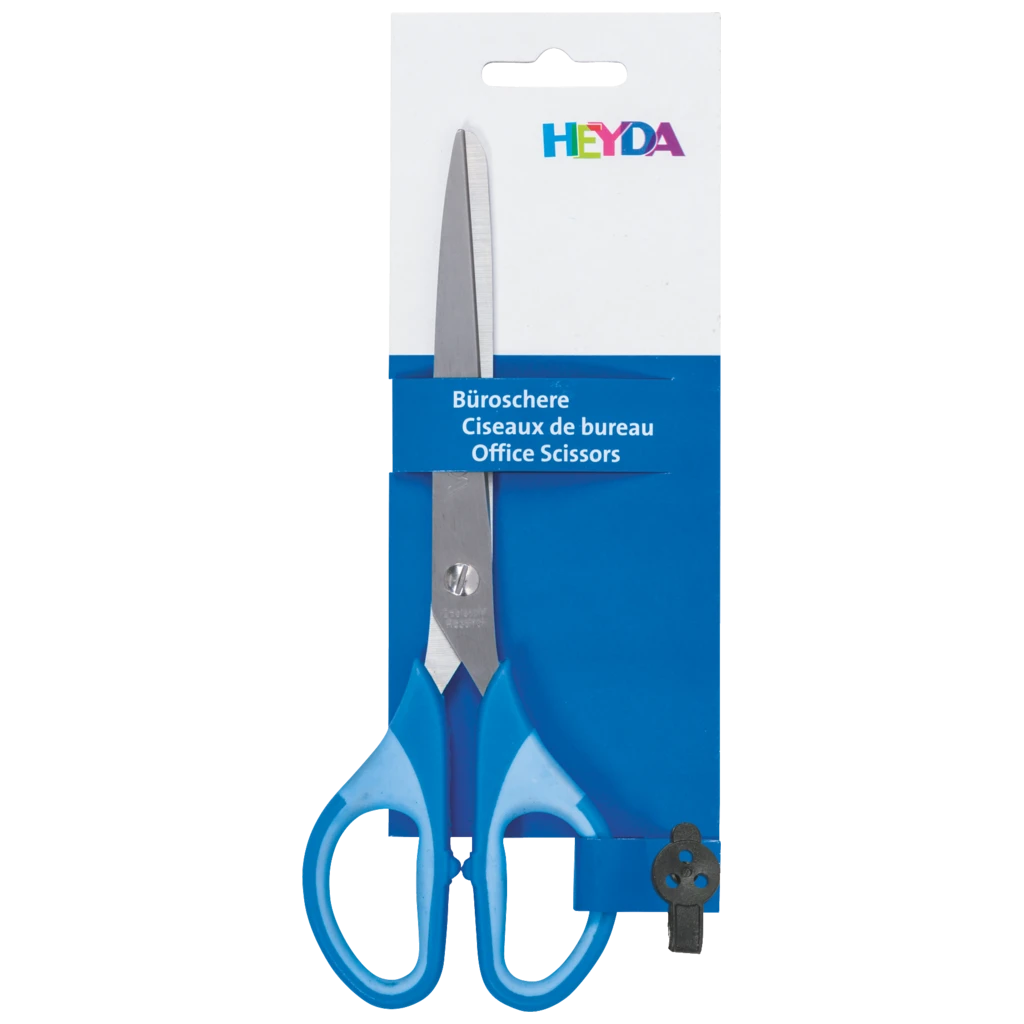 Büroschere Soft-Touch Colour Code | spitz, 180 mm, azur