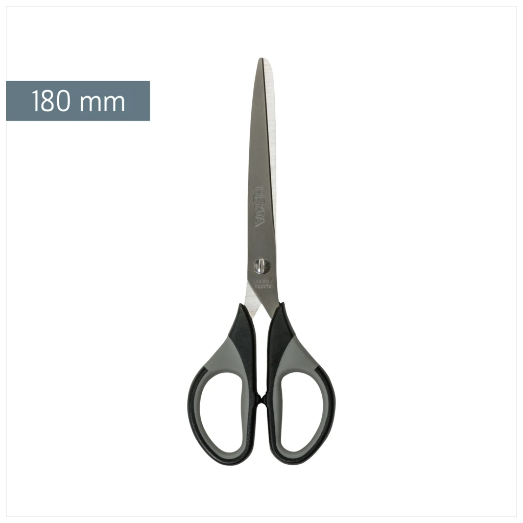 Büroschere Soft-Touch Colour Code | spitz, 180 mm, onyx