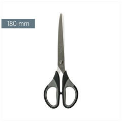 Büroschere Soft-Touch Colour Code | spitz, 180 mm, onyx