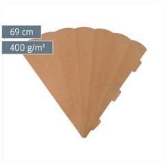 Schultüten-Zuschnitt | 69 cm, 400 g/m², natur