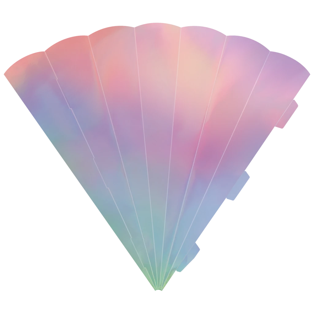 Schultüten-Zuschnitt | 69 cm, 400 g/m², silber irisierend