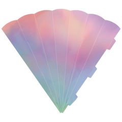 Schultüten-Zuschnitt | 69 cm, 400 g/m², silber irisierend