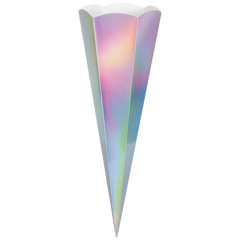 Schultüten-Zuschnitt | 69 cm, 400 g/m², silber irisierend