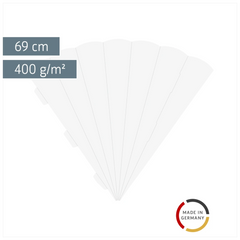 Schultüten-Zuschnitt | 69 cm, 400 g/m², weiß
