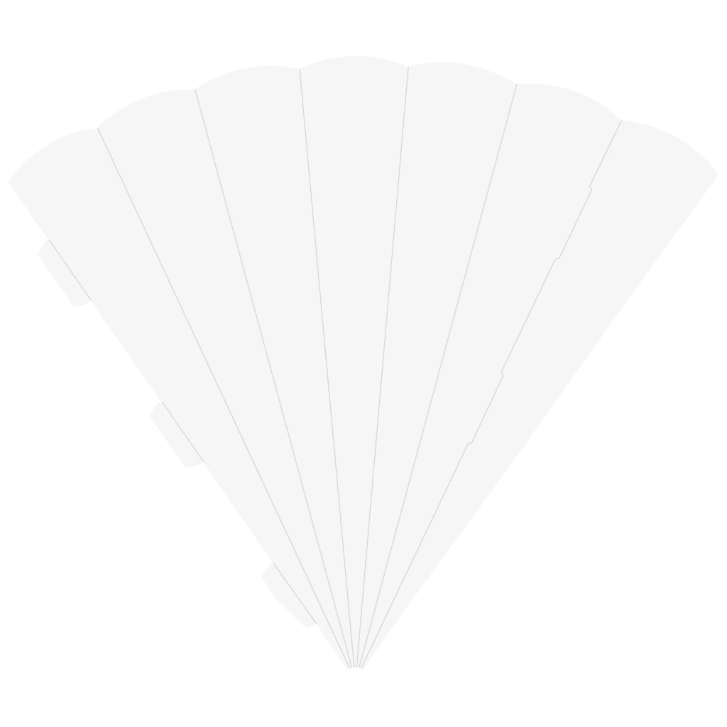 Schultüten-Zuschnitt | 69 cm, 400 g/m², weiß