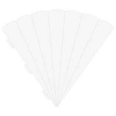 Schultüten-Zuschnitt | 69 cm, 400 g/m², weiß