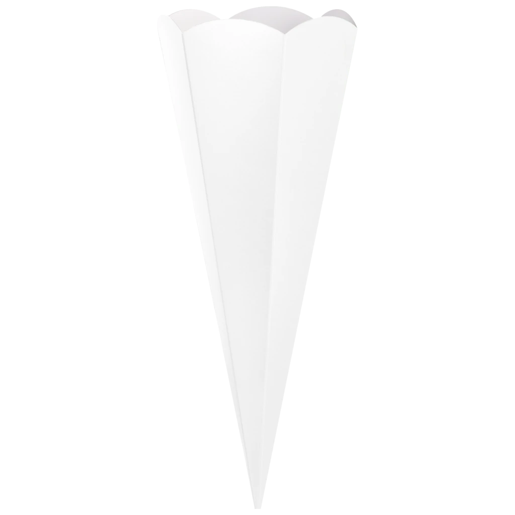 Schultüten-Zuschnitt | 69 cm, 400 g/m², weiß