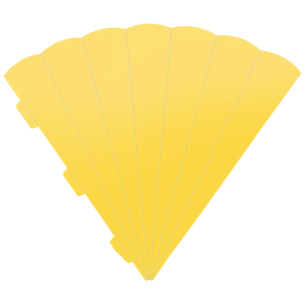 Schultüten-Zuschnitt | 69 cm, 400 g/m², sonnengelb
